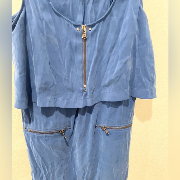 Kenneth Cole New York Blue Sleeveless Mini Dress Size Extra Small - Picture 2 of 10